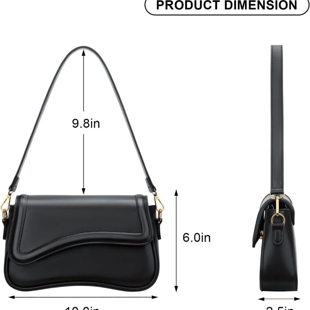 Shoulder Bag for Women Small Clutch Purses Cute Hobo Handbag Trendy Underarm Bag - Picture 5 of 7